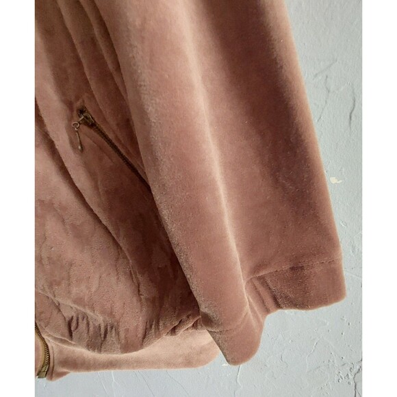 Vintage Sweater Jacket Women Size S, ADILFO SPORT ,velvet, 19 Inch Of Armp To... - Picture 5 of 11